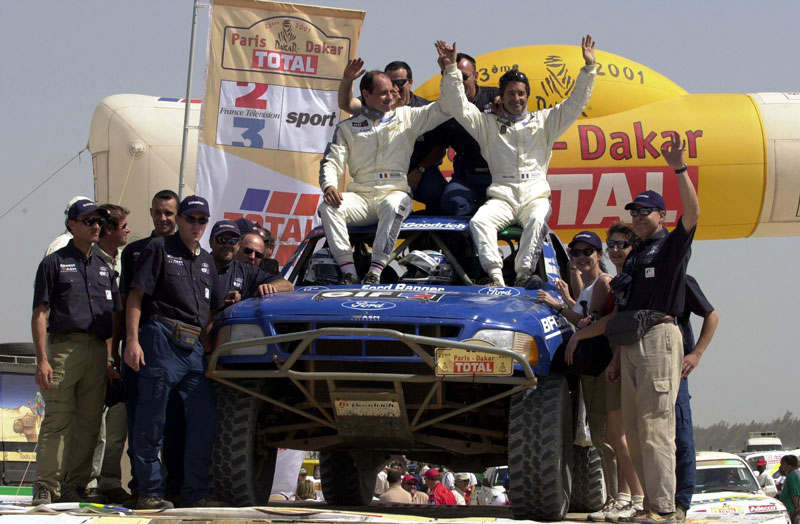 Protruck ASM Racecars avec Bruno Sabby à l'arrivé du Dakar